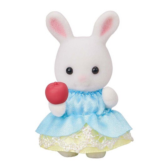 White Rabbit Baby And Apple, Sylvanian Families, Epoch, Trading